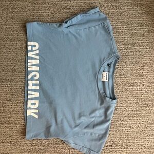 Gymshark Light Blue Tee with White Logo